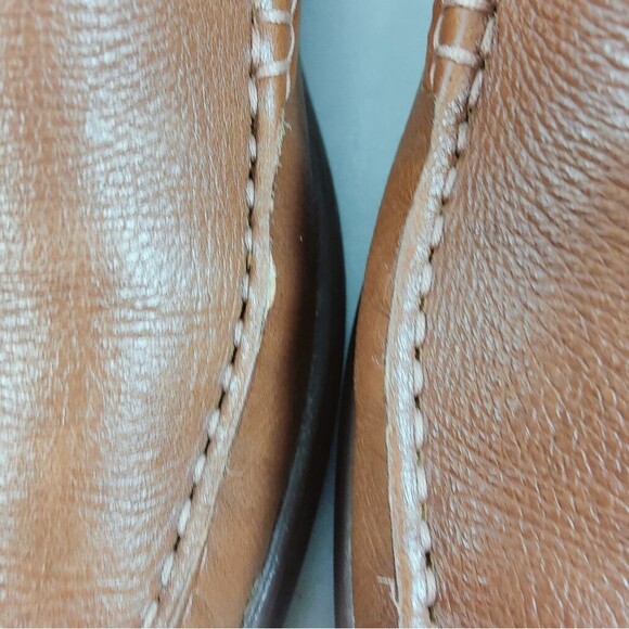 Johnston & Murphy Brannon Venetian Cognac Sheepskin Leather Slip On Loafers, 9.5 main image 10
